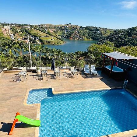 Chacara Gama Em Condominio Igarata-Sp - Jacuzzi Com Hidromassagem, Piscina E Sauna Kültér fotó