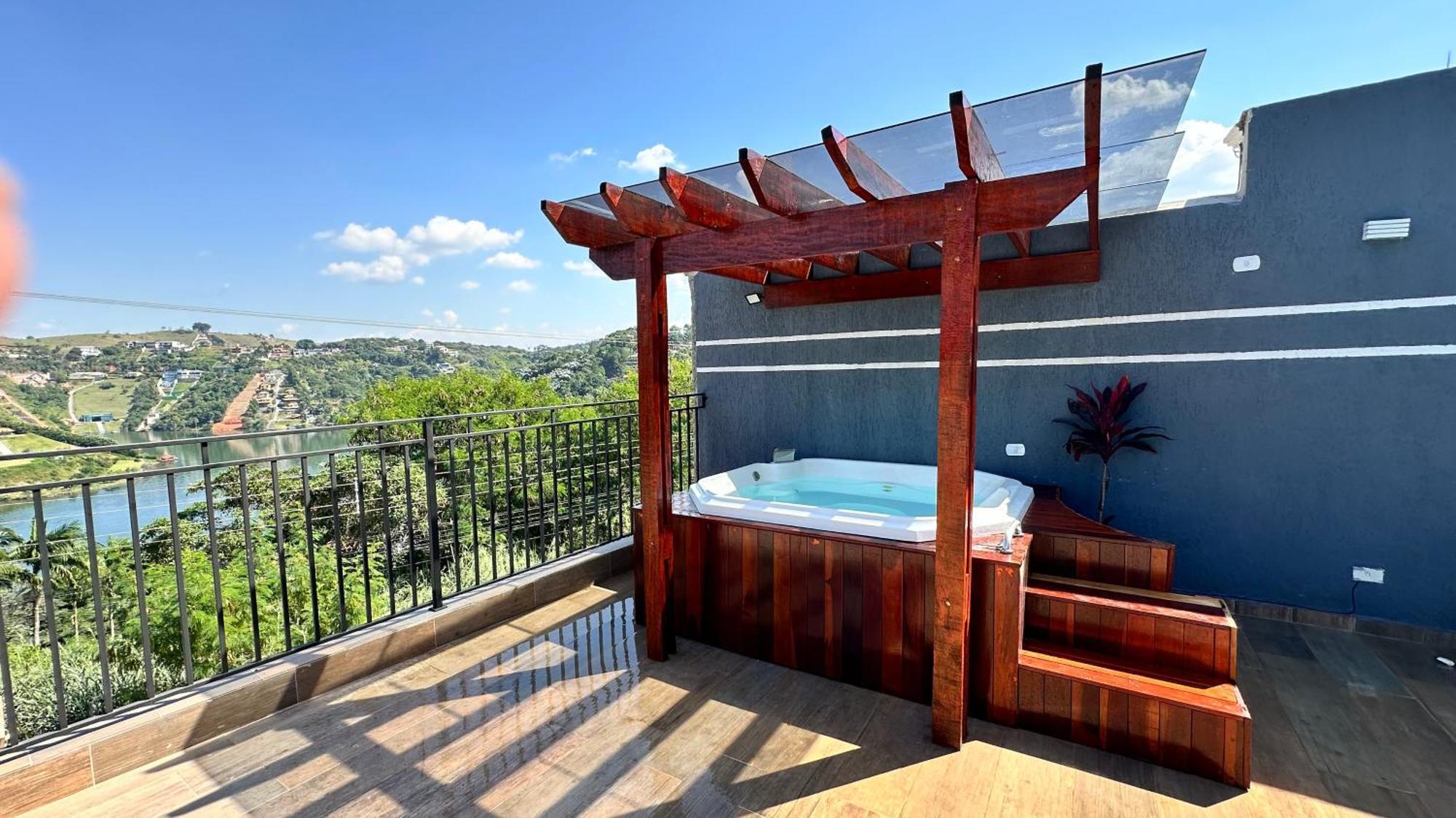 Chacara Gama Em Condominio Igarata-Sp - Jacuzzi Com Hidromassagem, Piscina E Sauna Kültér fotó